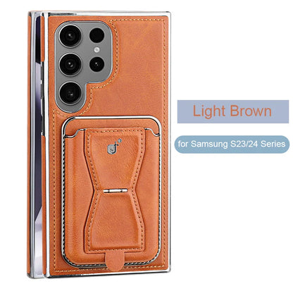 Exclusive  Leather Anti-fall Samsung Case with Card Holder