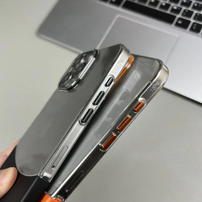 Dual-Tone Splicing Transparent Case- iPhone