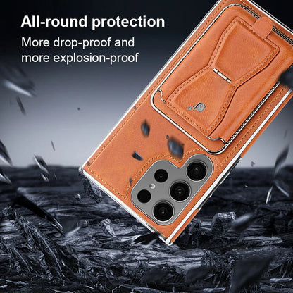 Exclusive  Leather Anti-fall Samsung Case with Card Holder