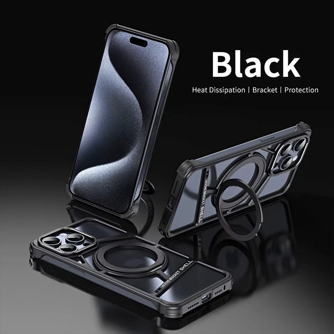 Rotating Bracket Shell Luxury Design Case for iPhone