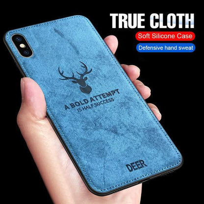 iPhone XS Max Deer Pattern Inspirational Soft Case