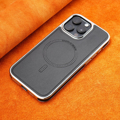 Luxury MagSafe Magnetic Leather iPhone Case with Enhanced Grip