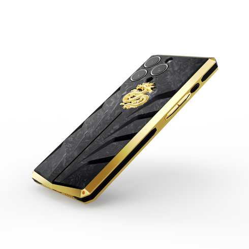 Silver & Gold Dragon iPhone Case