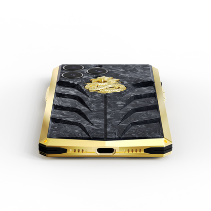 Silver & Gold Dragon iPhone Case