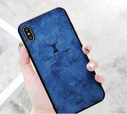 iPhone XS Max Deer Pattern Inspirational Soft Case