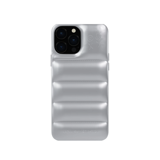 Puffer Series - Shine Silver iPhone Case (Buy 1 Get 1 Free)