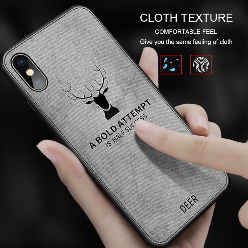 iPhone XS Max Deer Pattern Inspirational Soft Case