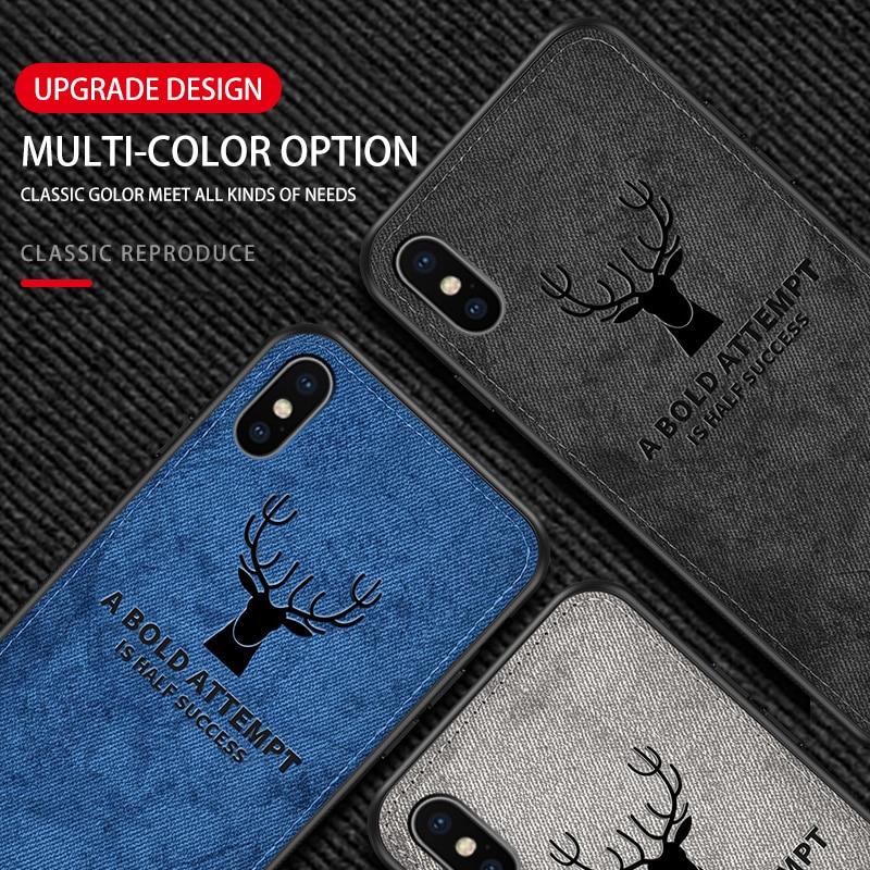 iPhone XS Max Deer Pattern Inspirational Soft Case