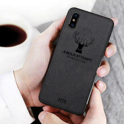 iPhone XS Max Deer Pattern Inspirational Soft Case