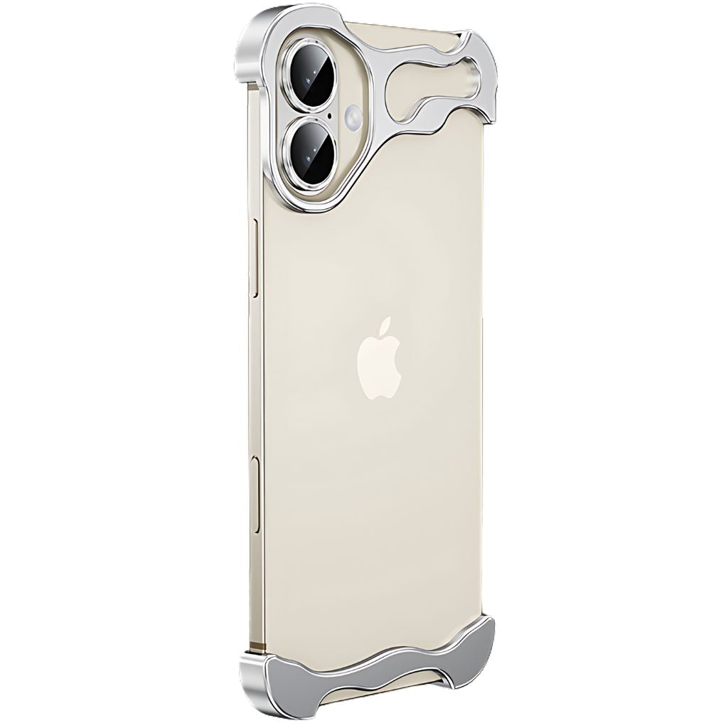 Alien Skeleton Frameless Metal Case with Camera Protector