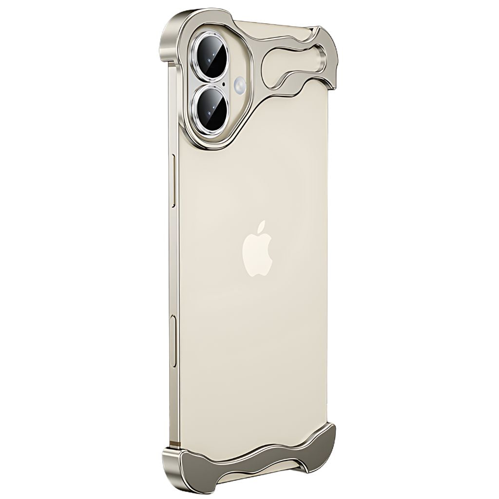 Alien Skeleton Frameless Metal Case with Camera Protector