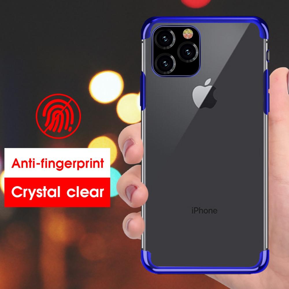 iPhone 11 Pro Electroplating Silicone Transparent Glitter Case