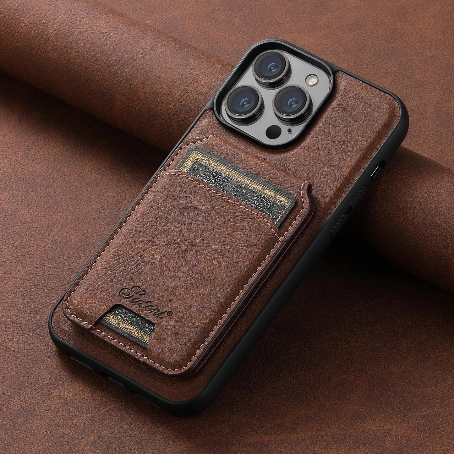 Premium Leather Magsafe iPhone Wallet Case