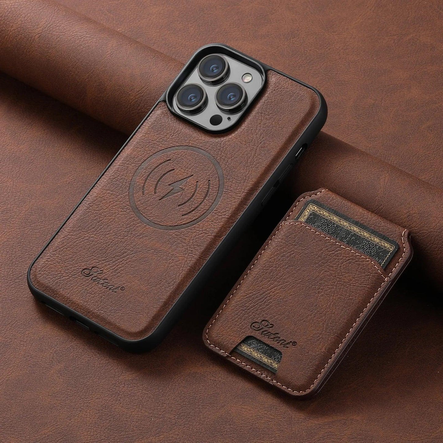 Premium Leather Magsafe iPhone Wallet Case