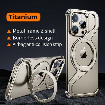 Z-shaped Metal Rotating Case for iPhone